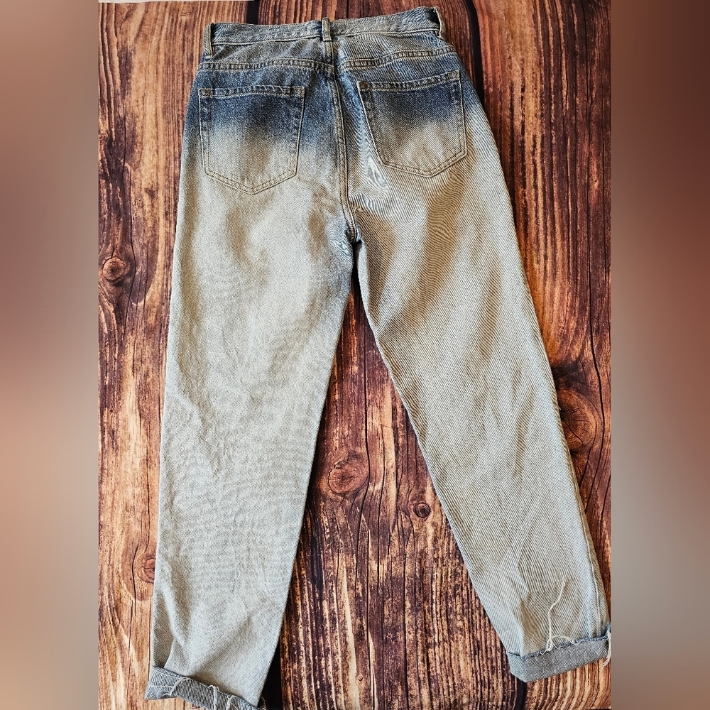 Pacsun Women's Size 25 Ultra High Rise Slim button fly Denim Jeans Distressed - Picture 2 of 8